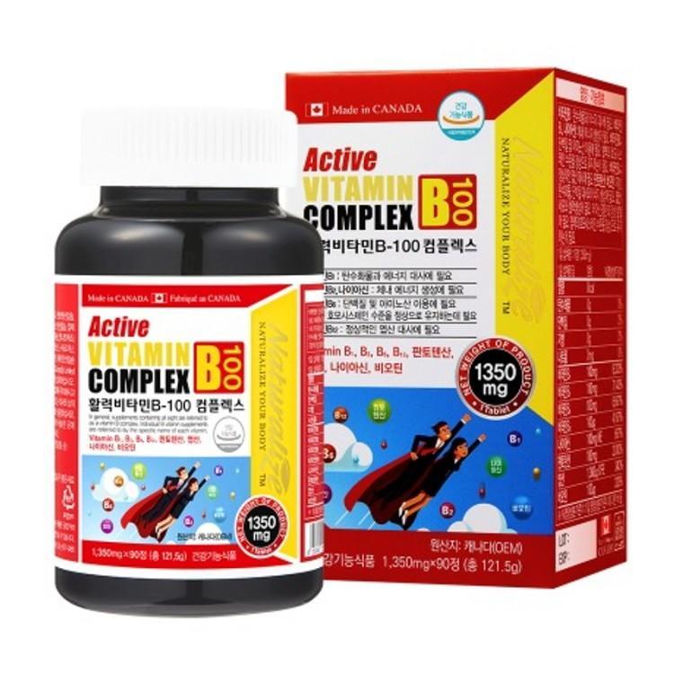 네추럴라이즈 활력비타민B100 컴플렉스 1 350mg x 90정 3개월분