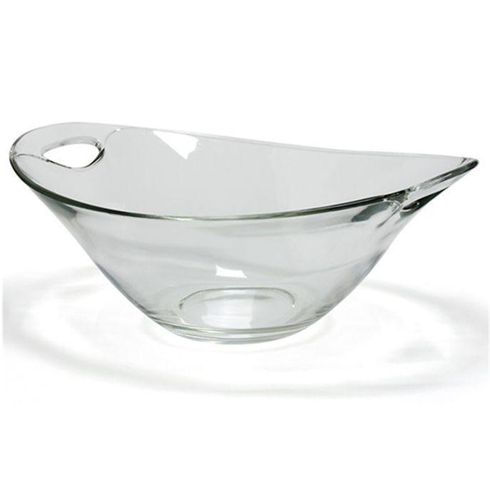샐러드볼 믹싱볼 사각볼 디저트볼 유리볼 1P 18cm