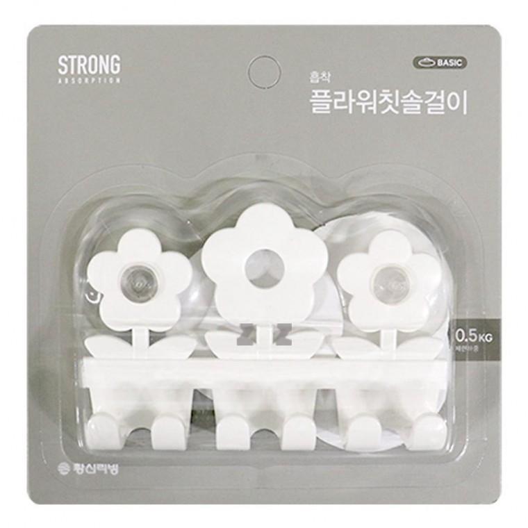 칫솔걸이 칫솔 거치대 욕실 선반 정리 후크 플라워