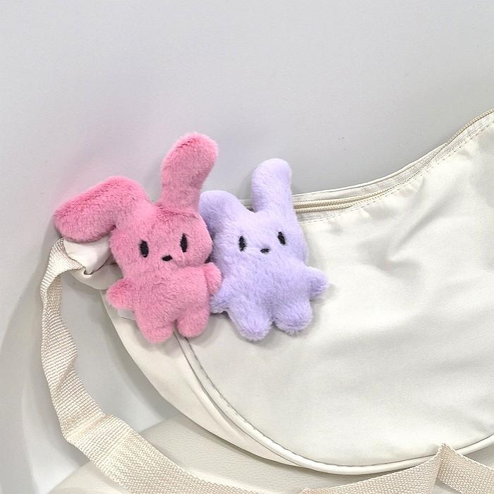 핑크 퍼플 토끼인형 브로치 가방꾸미기 귀여운인형