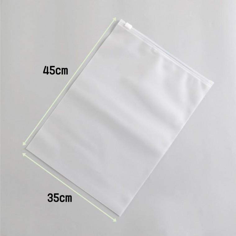 35x 45 슬라이딩 반투명 지퍼백