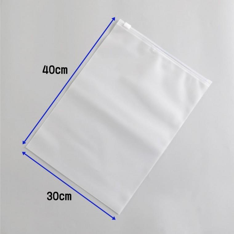 30x 40 슬라이딩 반투명 지퍼백