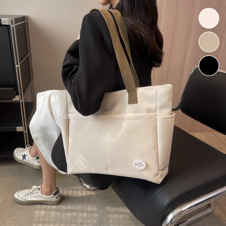 데일리 빅가방 장바구니 캔버스 숄더백