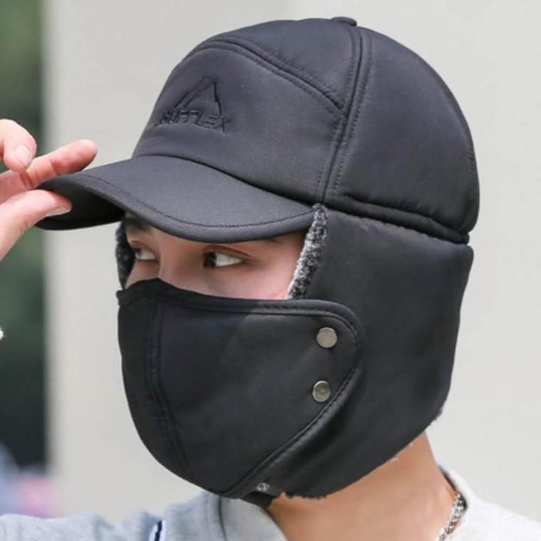 남여 공용 마스크 방한모자 겨울 데일리 귀마개 털모자