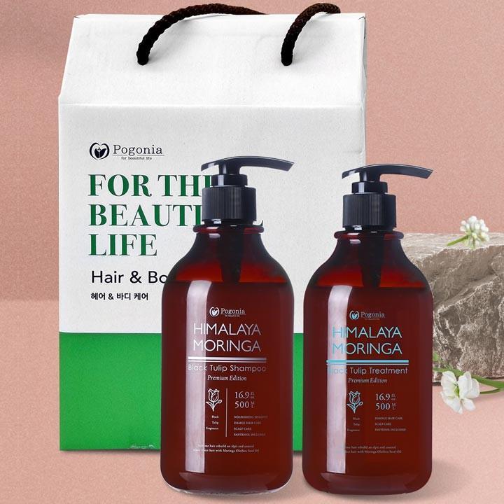 블랙튤립 샴푸+트리트먼트 500ml 2종 선물세트