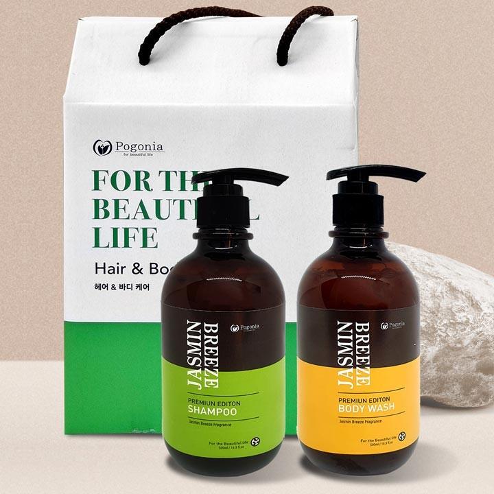 모링가 자스민 샴푸+바디워시 2종선물세트