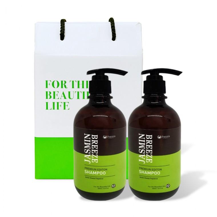 모링가 자스민 샴푸 500ml 2개 헤어 선물세트