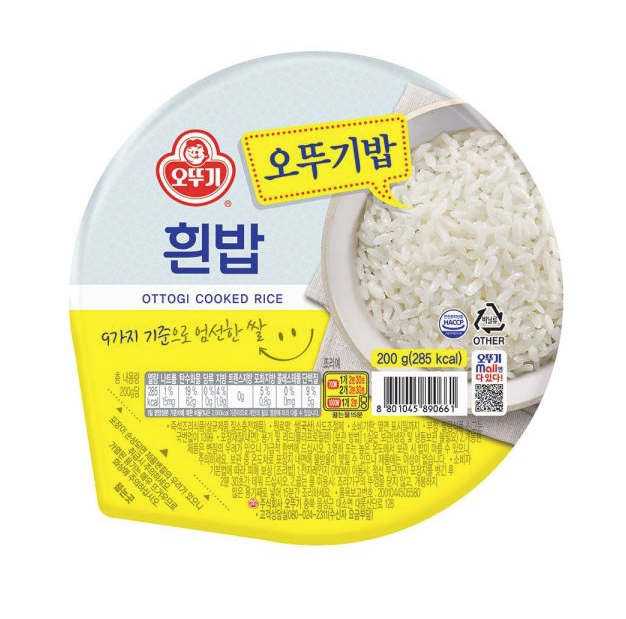 즉석밥 오뚜기 맛있는 오뚜기밥 흰밥 210g 24개