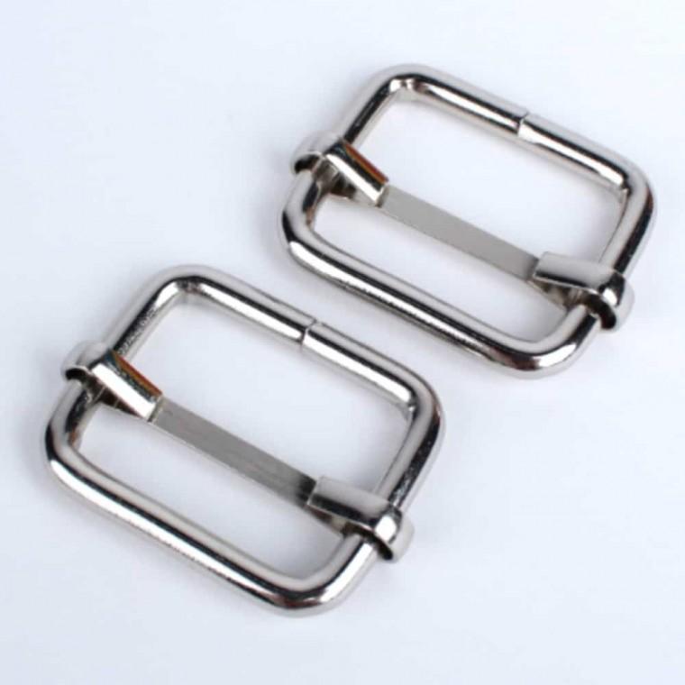 가방끈 클립 실버 25mm 2P 가방끈조절 가방끈부자재 가방부자재