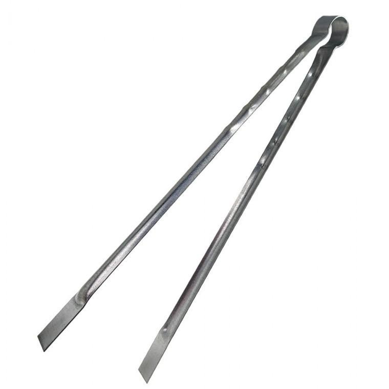 아연 바베큐 집게 45cm 일본JEJ398 캠핑 숯불