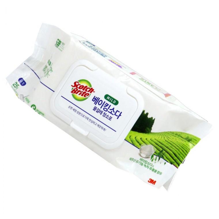 물걸레 청소포 25매 대형 3M 1280 베이킹소다
