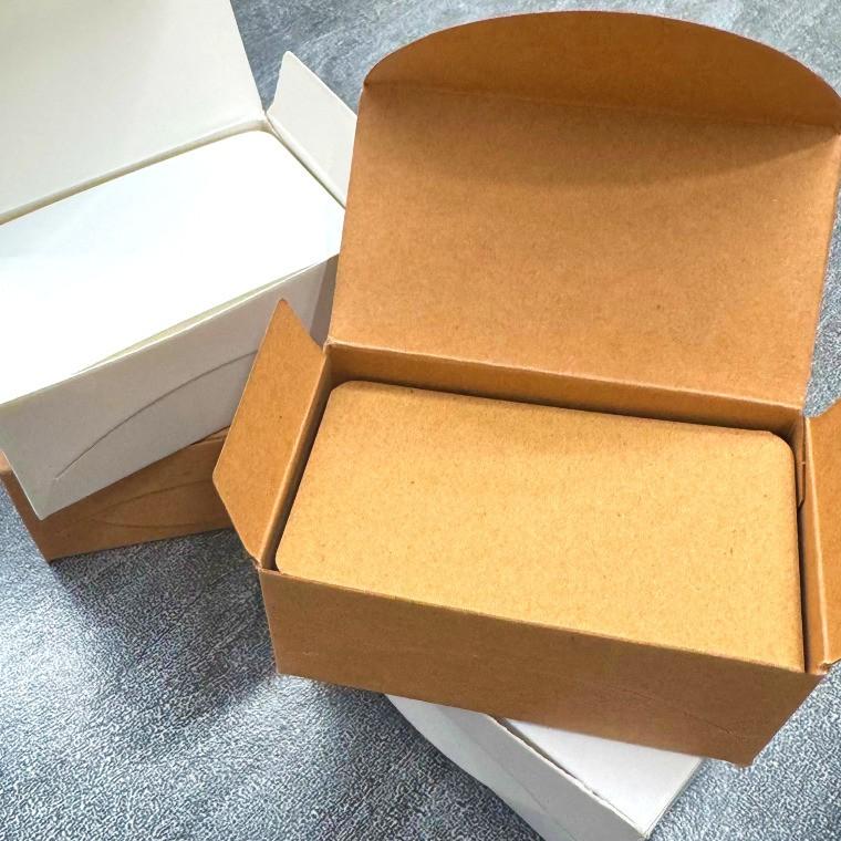 DIY 명함 비첩착 작은 메모지 백색모조 크라프트 2종류