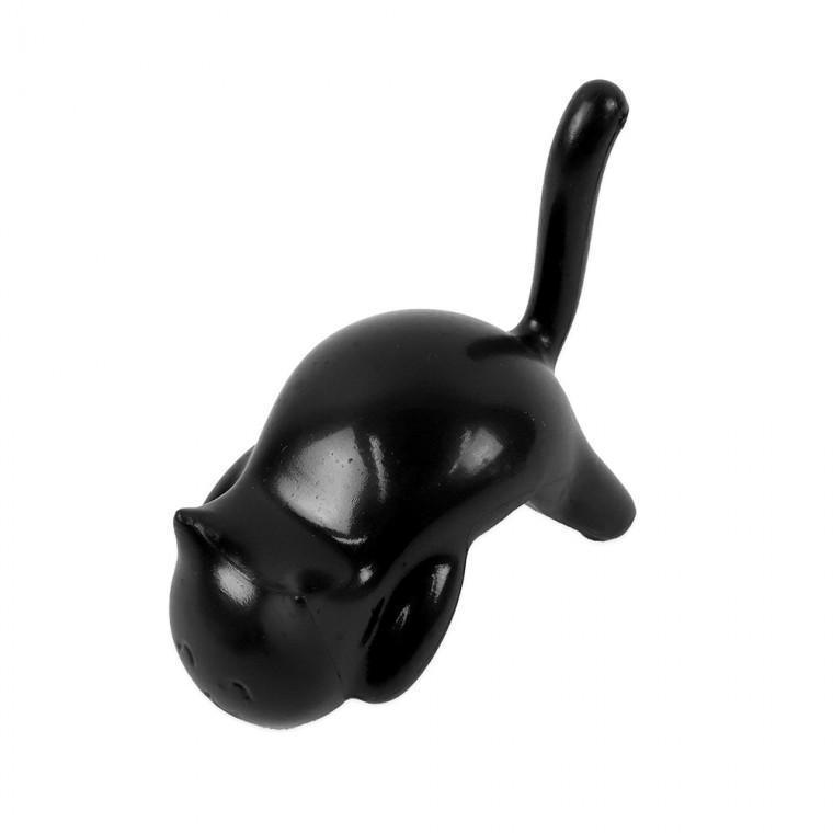 고양이 꼬리 가방걸이 행거 블랙