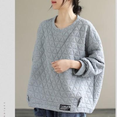 여성큰옷 프리미엄 퀼팅 박스티