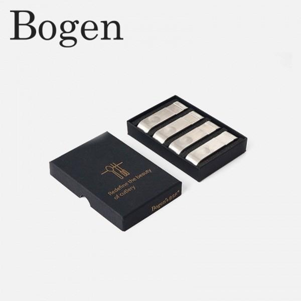 보겐 스텐레스 수저받침대 실버 4p 기프트세트