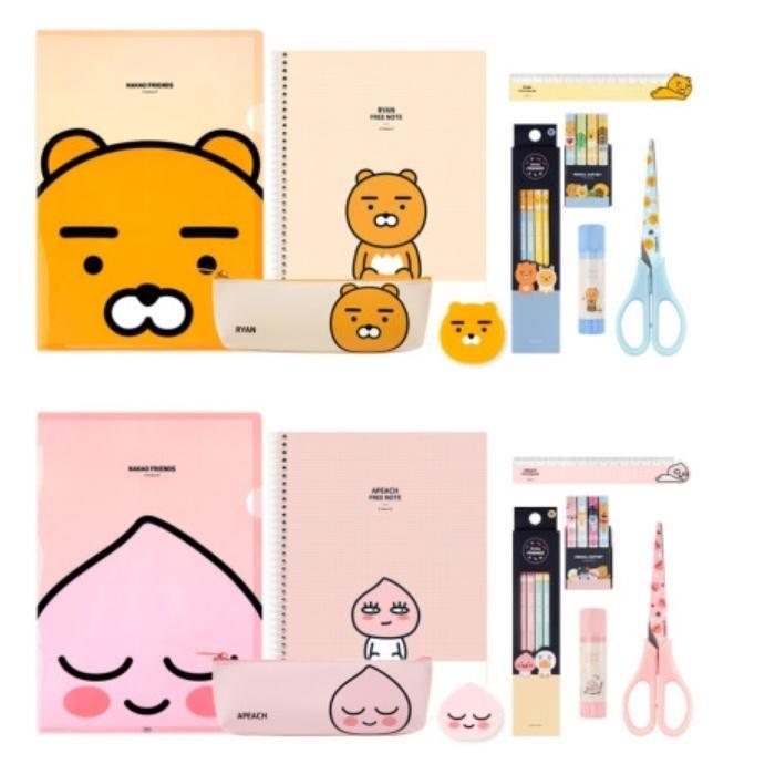문구세트 카카오프렌즈 초등 중학교 고등학생 학용품 선물 알짜 문구팬시