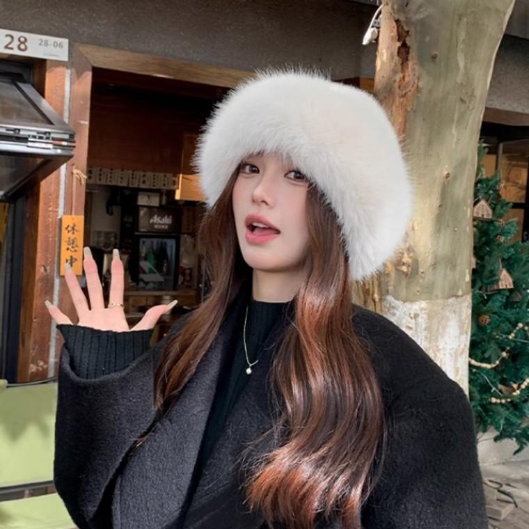 여성 뽀송 털모자 퍼햇 겨울모자