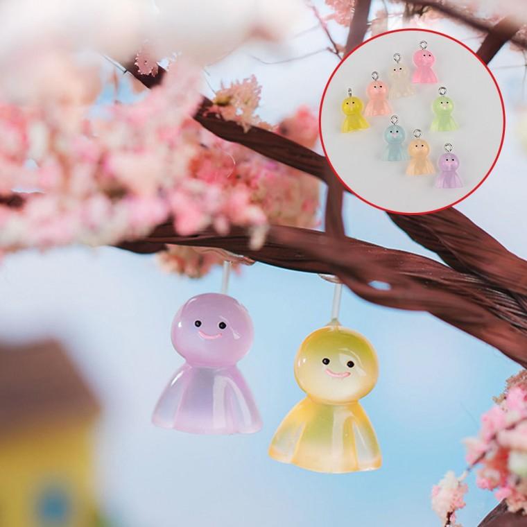 라쿠파스 귀여운 테루테루보즈키링 만들기 부자재 야광 맑은 날씨요정