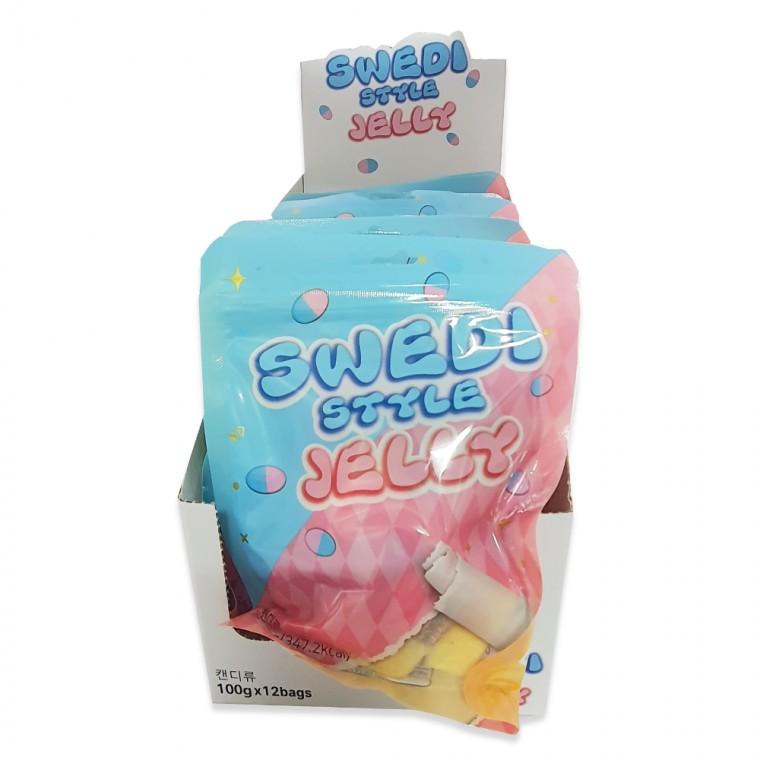 스웨디 스타일 젤리 100g 1박스 12개입 스웨디시 스웨덴 캔디