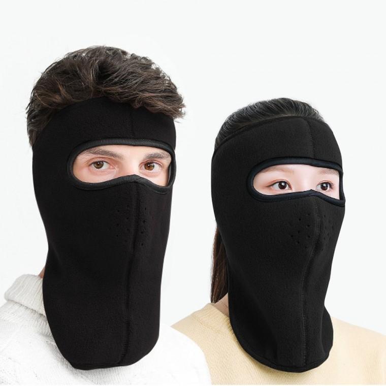 남녀공용 올 커버 블랙 겨울 안면 기모 마스크