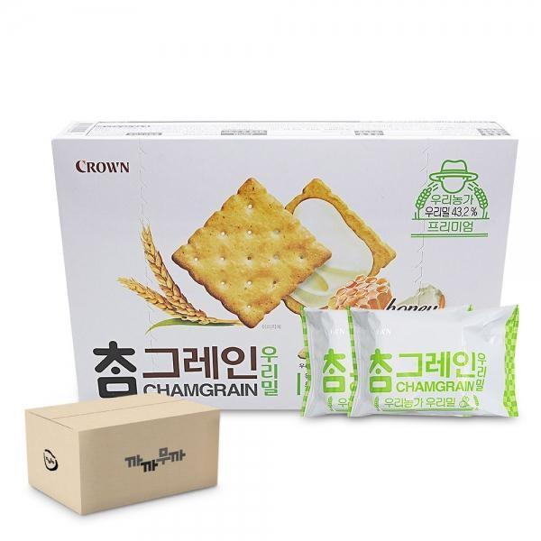 참그레인 우리밀 샌드 192g-10개 곡물 비스킷 샌드쿠키