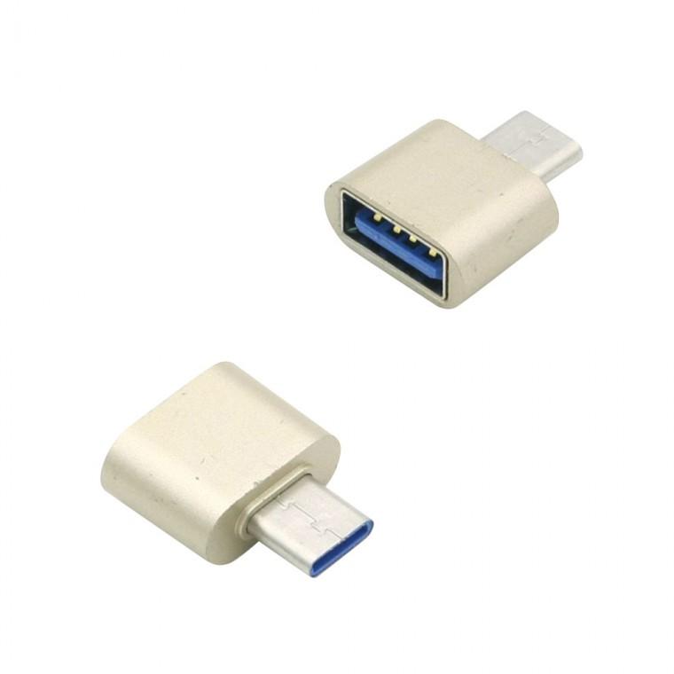 USB 2.0 C타입 OTG 젠더 스마트폰 읽기 변환 실버
