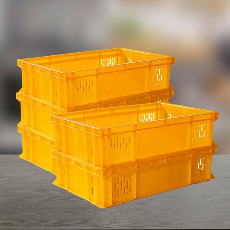 빵상자 6호 5개/플라스틱 이사 빵바구니 야채 수납함 쇼핑 브레드 사각소쿠리 시장 농산물 베이커리 박스