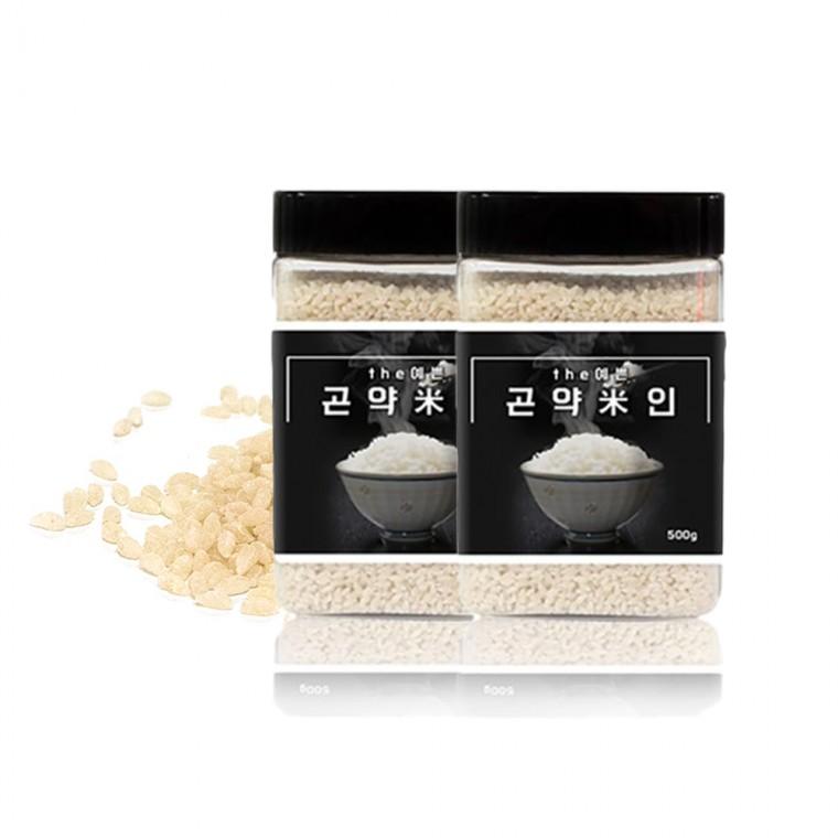 곤약미인 보리 타피오카 함유 곤약미 곤약쌀 곤약밥 500g 2개