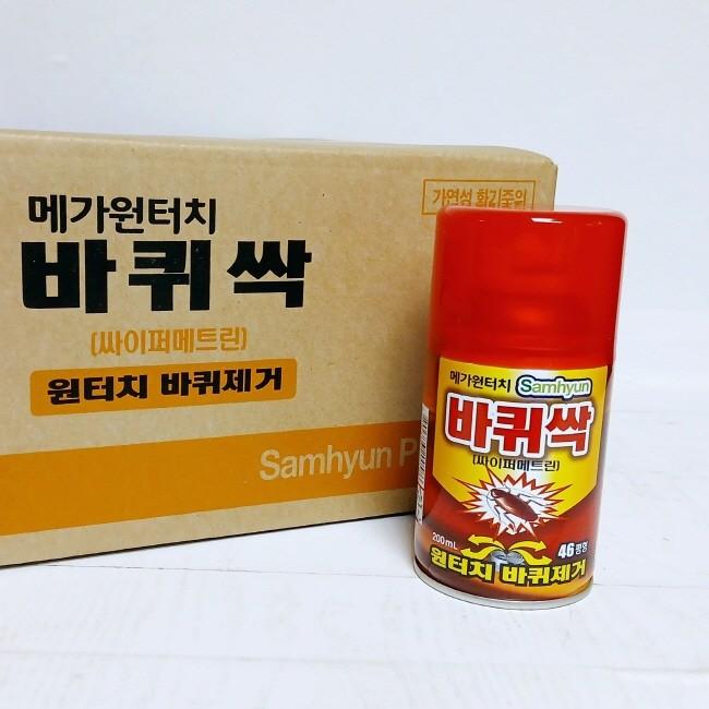 메가원터치 바퀴싹 200ml 1박스80개 바퀴벌레약