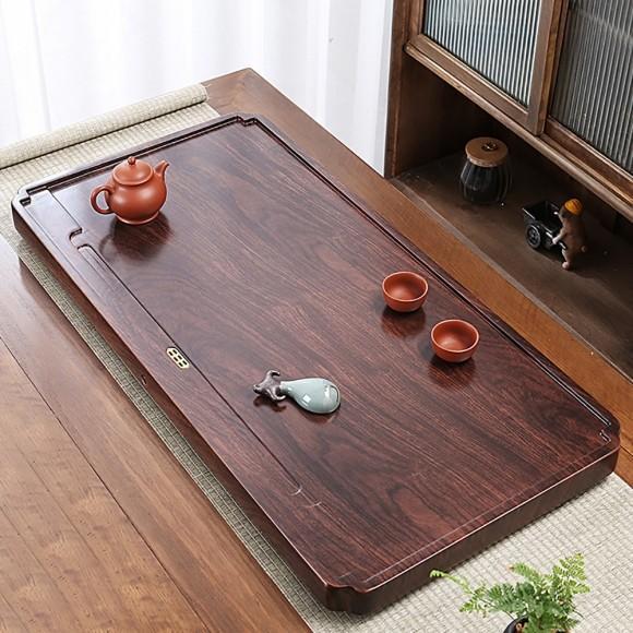 티크나무 원목 차판 주방 식탁 인테리어 찻잔받침대 배수구 포함C-3 80x40cm 월넛