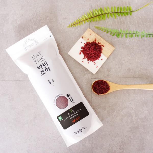 바비조아 유기농 딥레드라이스 (홍국쌀) 1kg - 유기가공식품 해썹 기능성컬러쌀