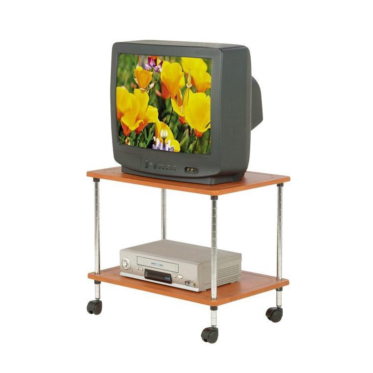 TV대 체리2단 선반 TV장 거실 원목 다용도 이동식