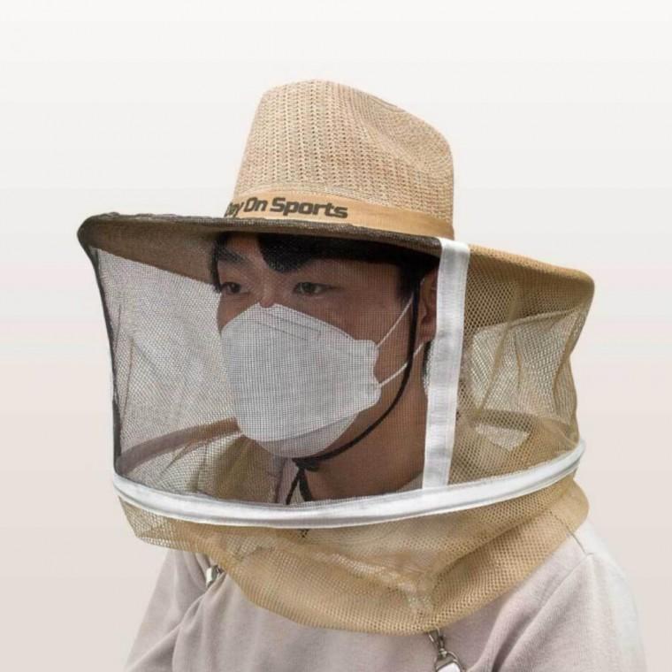 착한상품 챙이넓은 와이드 벌모자 양봉 벌초 제초 벌망모자