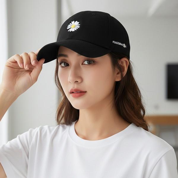 남녀공용 데이지 자수 로고 야구모자 볼캡 CAP02