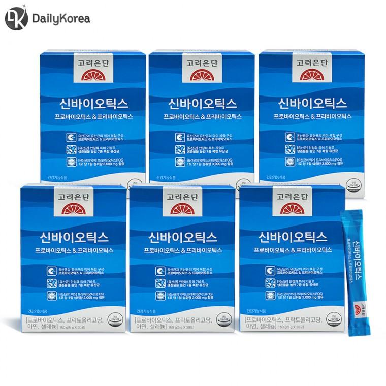 고려은단 신바이오틱스 프로바이오틱스 프리바이오틱스 30포 X 6개