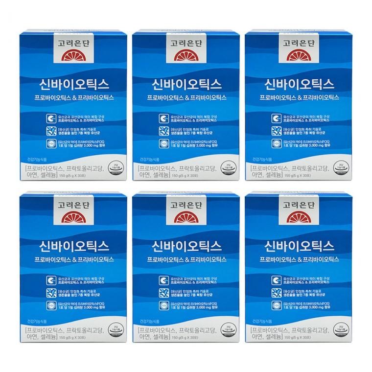 고려은단 신바이오틱스 프로바이오틱스 프리바이오틱스 30포 X 6개
