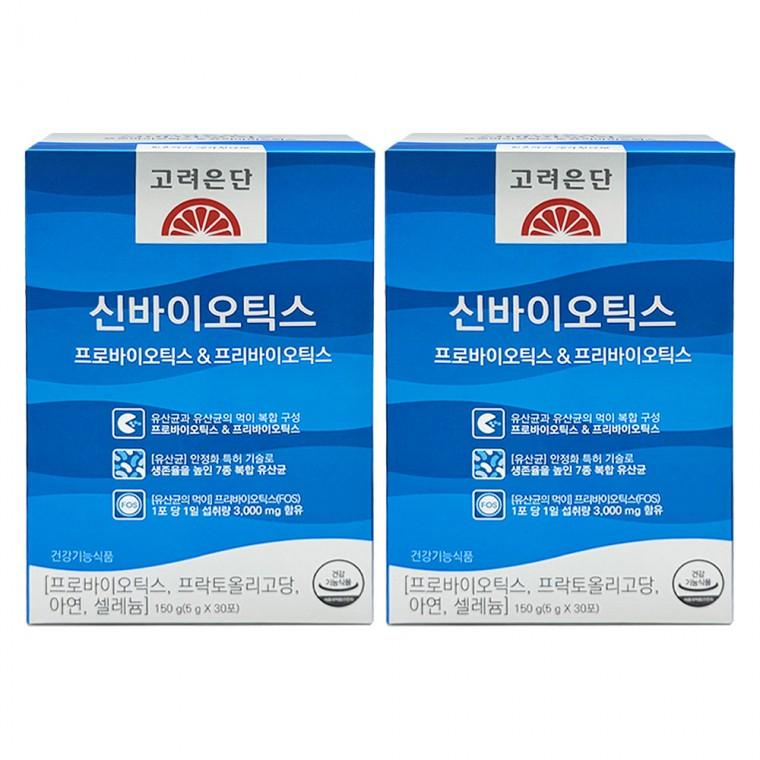 고려은단 신바이오틱스 프로바이오틱스 프리바이오틱스 30포 X 2개