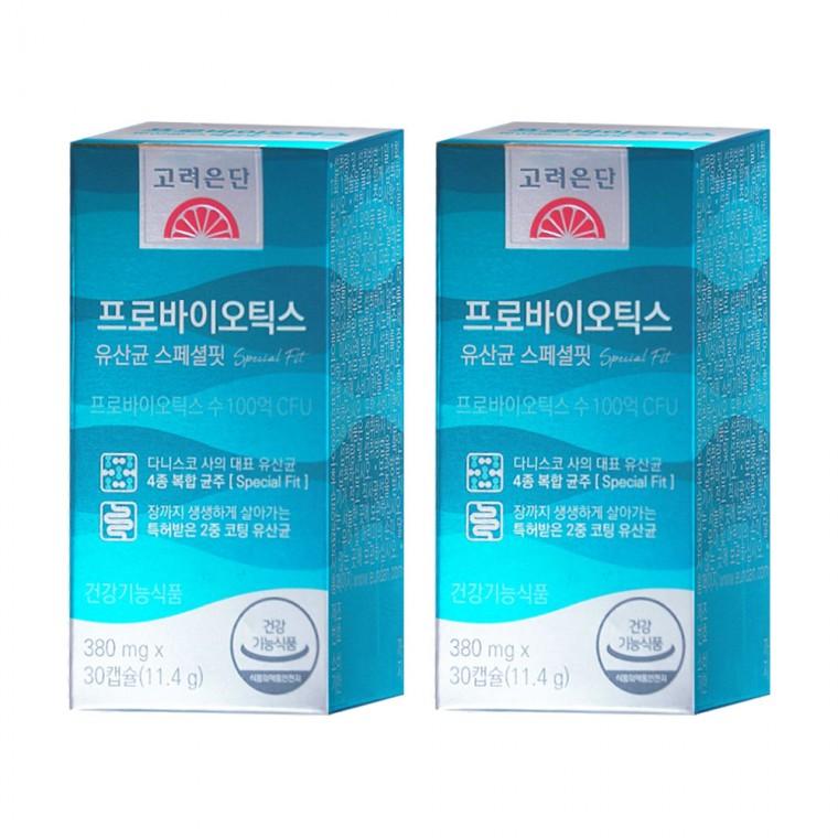 고려은단 프로바이오틱스 유산균 스페셜핏 30캡슐 X 2개