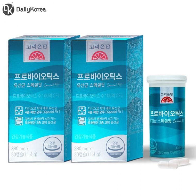고려은단 프로바이오틱스 유산균 스페셜핏 30캡슐 X 2개