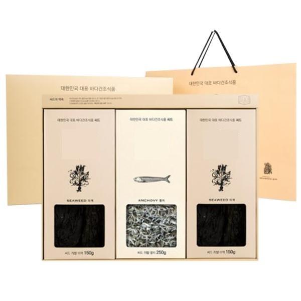 설선물 명절 참다올 부산기장 프리미엄 해조 3종 선물세트 미역 150g 멸치 250g 미역 150g