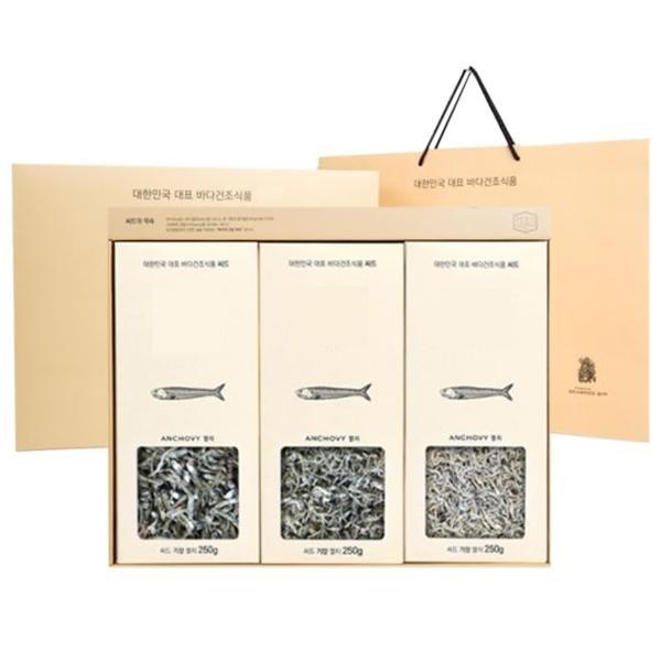 설선물 명절 참다올 부산기장 프리미엄 해조 3종 선물세트 멸치 250g 3