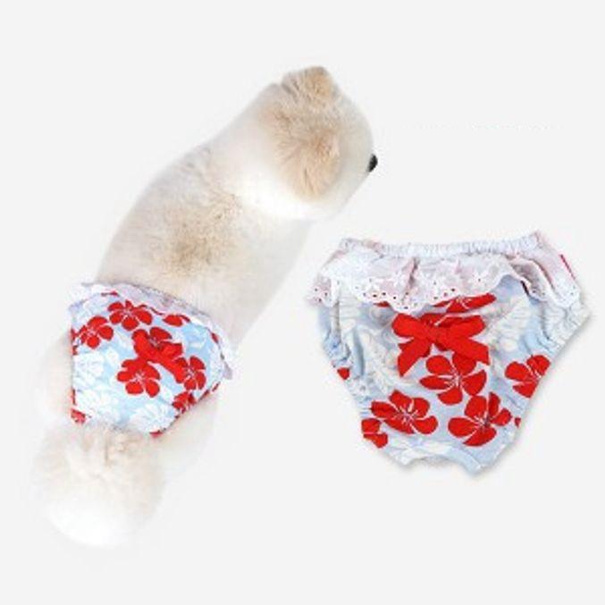 강아지 생리대 팬티 애견 반려견 위생 팬티 블루