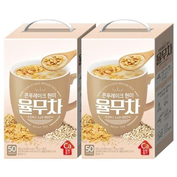 콘푸레이크 100T 담터 율무차 현미율무차 현미 50Tx2개