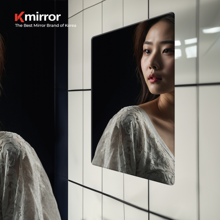 욕실거울 600x800 화장실 사각 민자 라운드 거울 kmirror680r