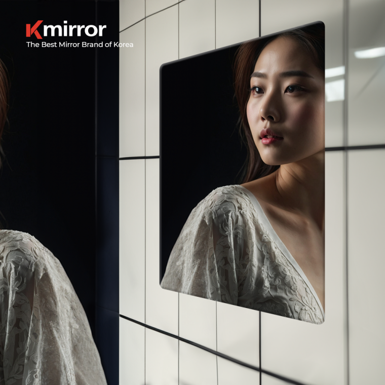욕실거울 700x800 화장실 사각 민자 라운드 거울 kmirror780r