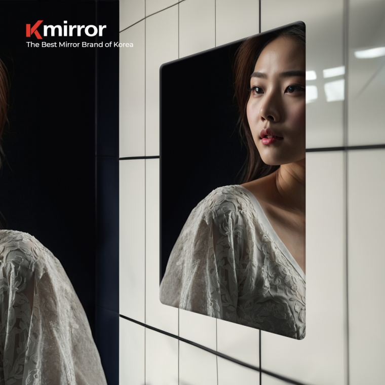 욕실거울 600x900 화장실 사각 민자 라운드 거울 kmirror690r