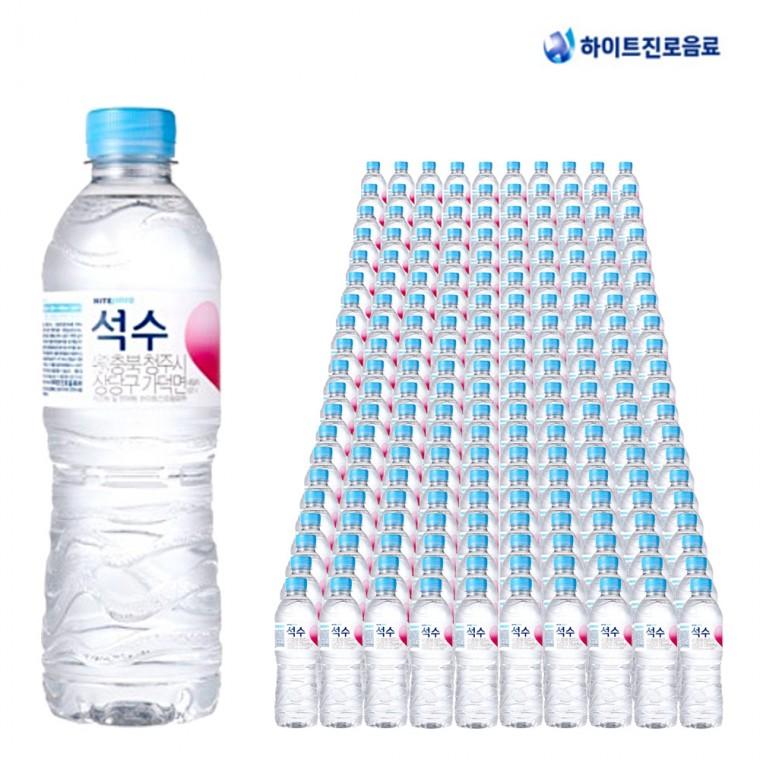하이트진로 석수 500ml X 200개 생수500 미네랄워터 생수배달 물 먹는샘물