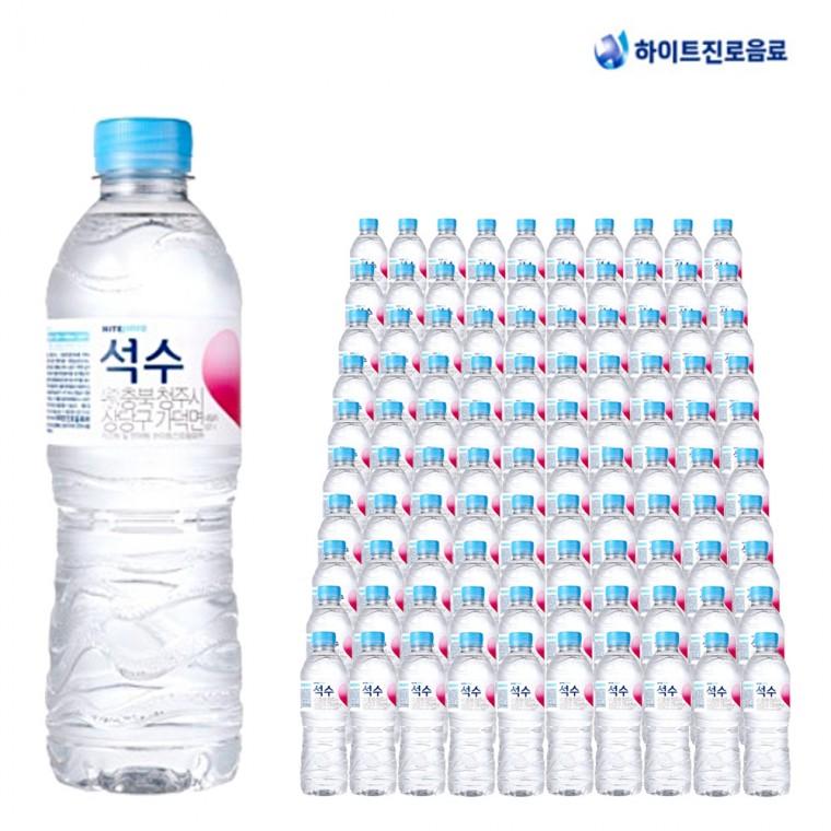 화이트진로 석수 500ml X 100개 생수500 미네랄워터 생수배달 물 먹는샘물