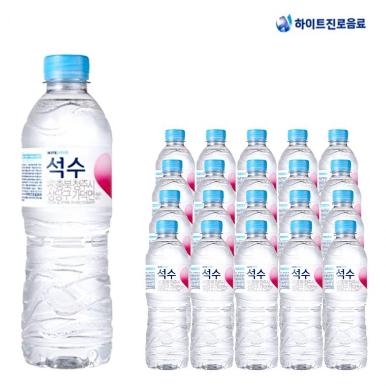 화이트진로 석수 500ml X 20개 생수500 미네랄워터 생수배달 물 먹는샘물