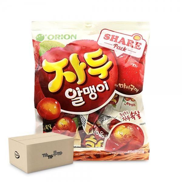 오리온 자두 젤리 216g-12봉 소포장젤리 탕비실간식